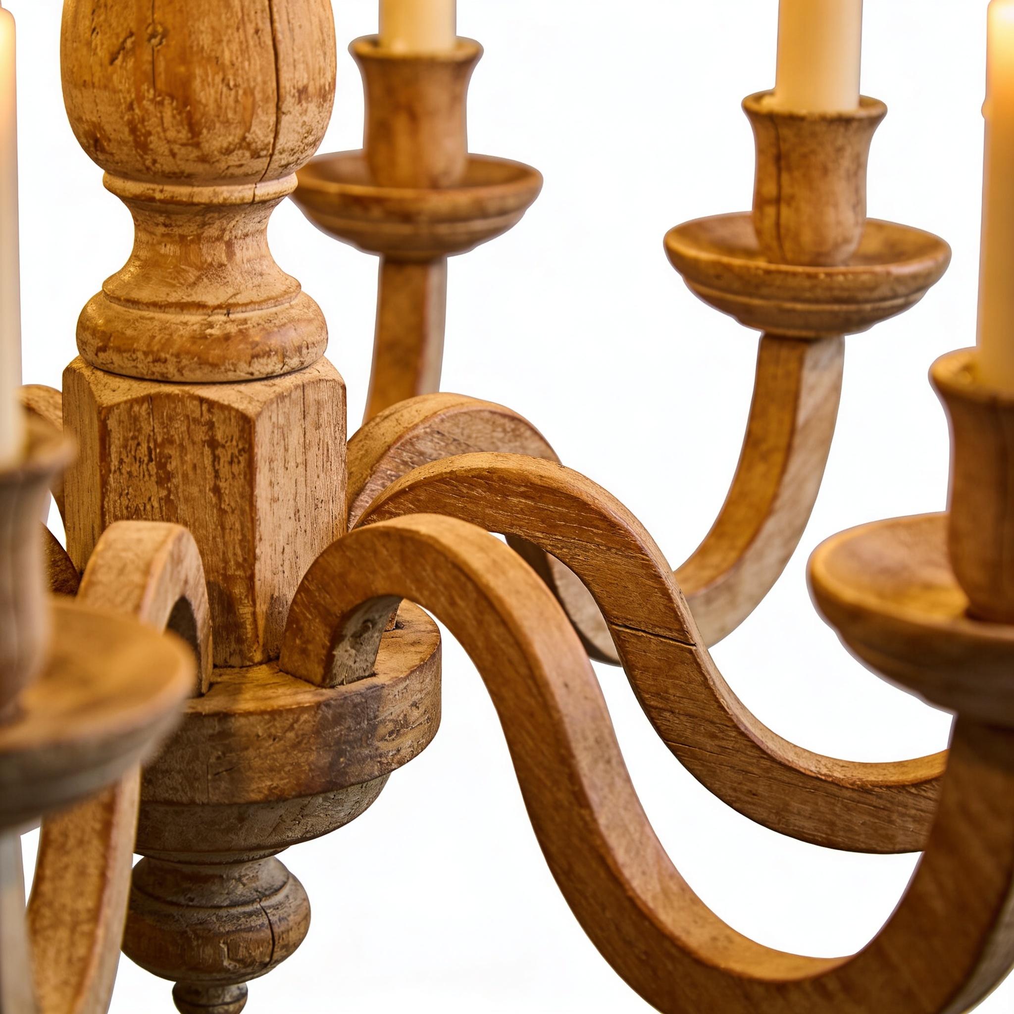 Lustre Ancien Bois