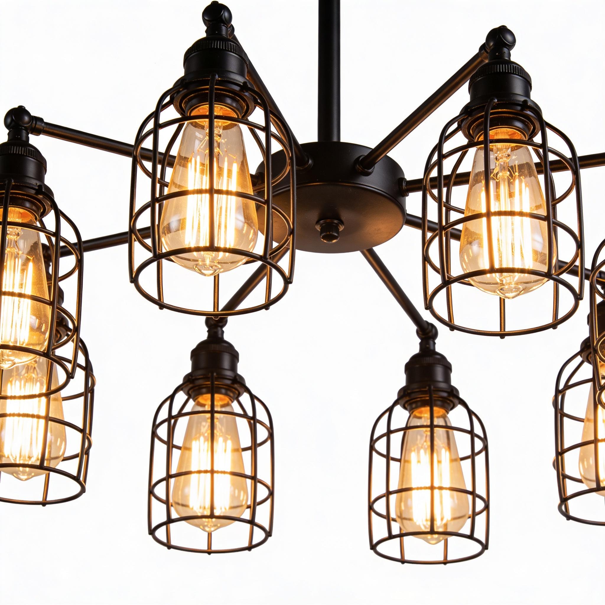 Lustre industriel vintage